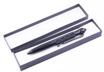 Długopis taktyczny Kubotan BLACK zestaw prezentowy